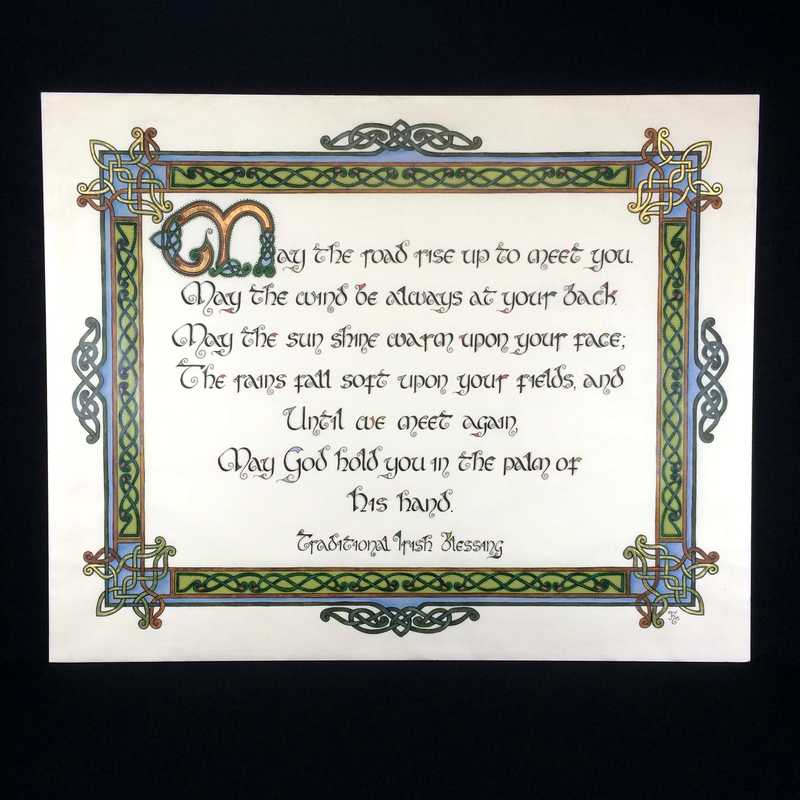 Irish Blessing may the road rise up to meet you
